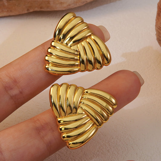 Ashara Aurora Fan Stud Earrings