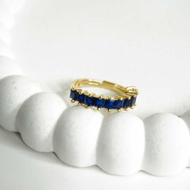 Sapphire Glow Eternity Band