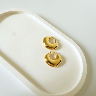 Ashara Luxe Dome Hoops