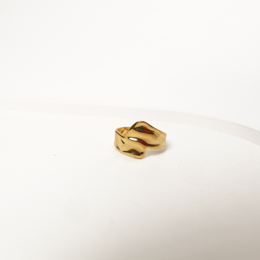 Ashara Molten Wave Band Ring