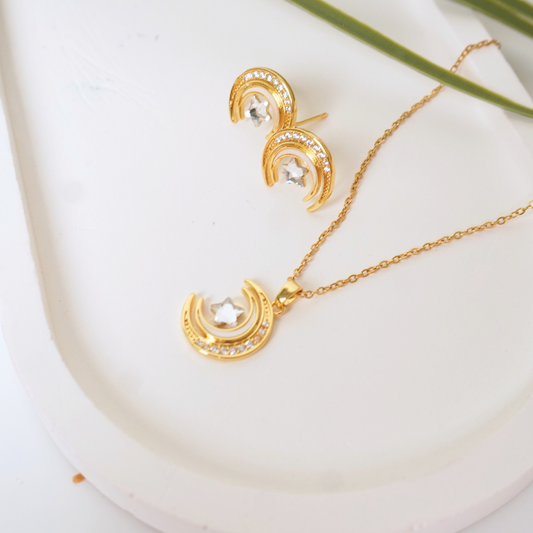 Ashara Celestial Glow Moon & Star Set