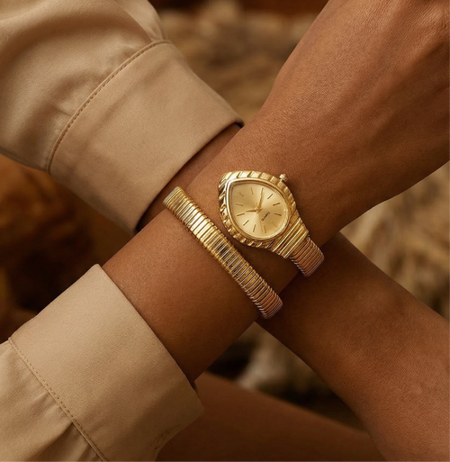 Selena Serpenti Watch – gold-plated stainless steel bracelet watch
