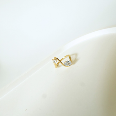Ashara Teardrop Glow Ring