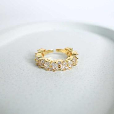 Eterna Spark Adjustable Gold-Plated Ring