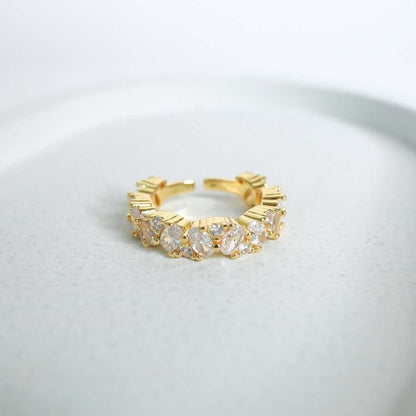 Eterna Spark Adjustable Gold-Plated Ring