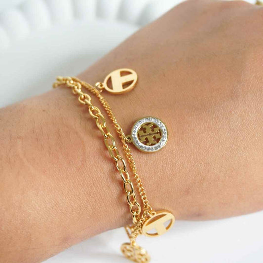 Regalia Medallion Charm Bracelet