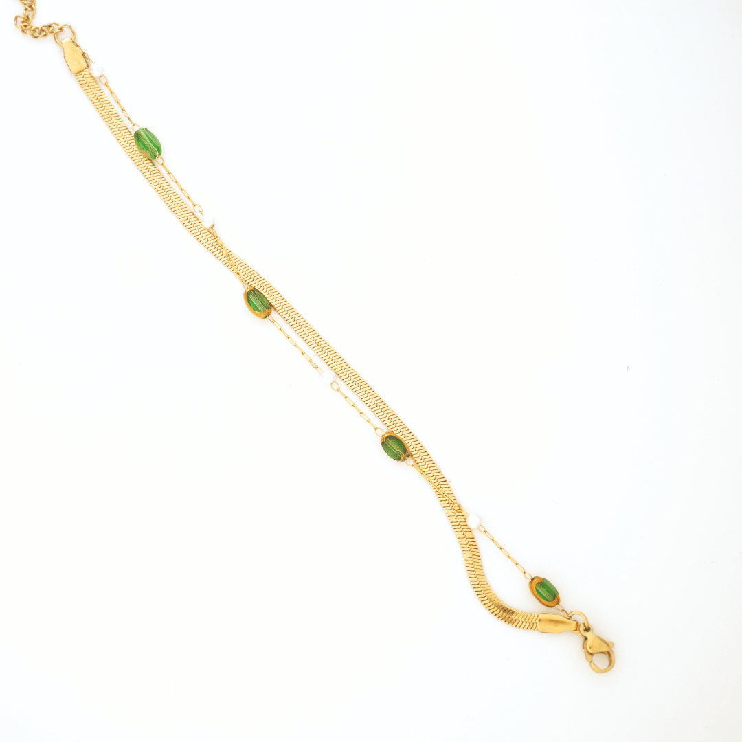 Ashara Emerald Flow Bracelet