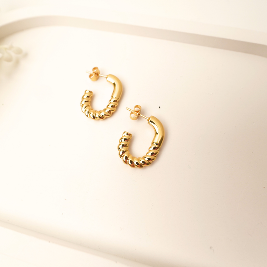 Ashara Twist Bloom Hoops