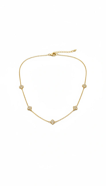 Clover Luxe Station Necklace