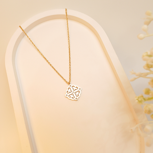 LoveLight Cutout Heart Pendant Necklace