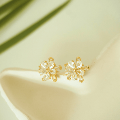 Daisy Bloom Gold-Plated Stud Earrings