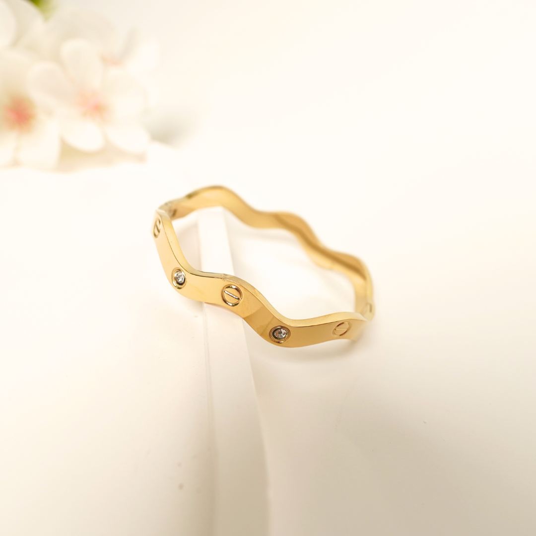 Ashara Waves of Gold Bracelet