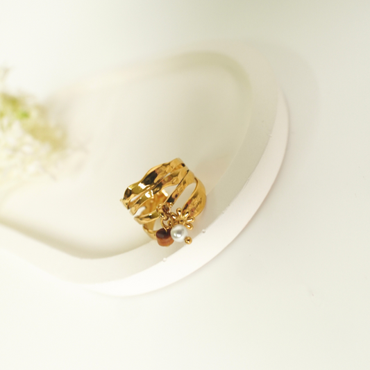 Ashara Wild Bloom Ring | Adjustable