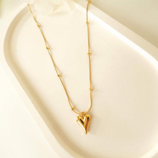 Ashara Melted Heart Necklace