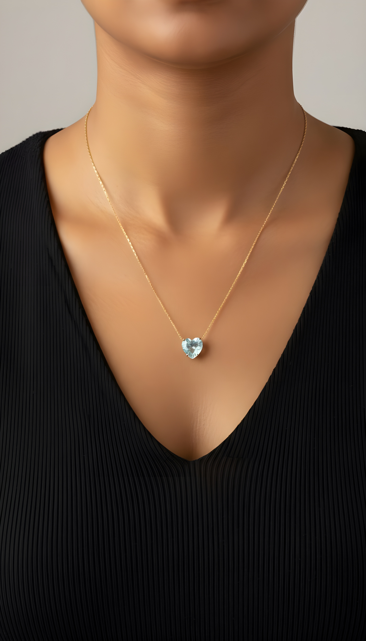Heart Solitaire Necklace