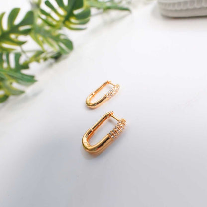 Aria Edge Hoop Earrings