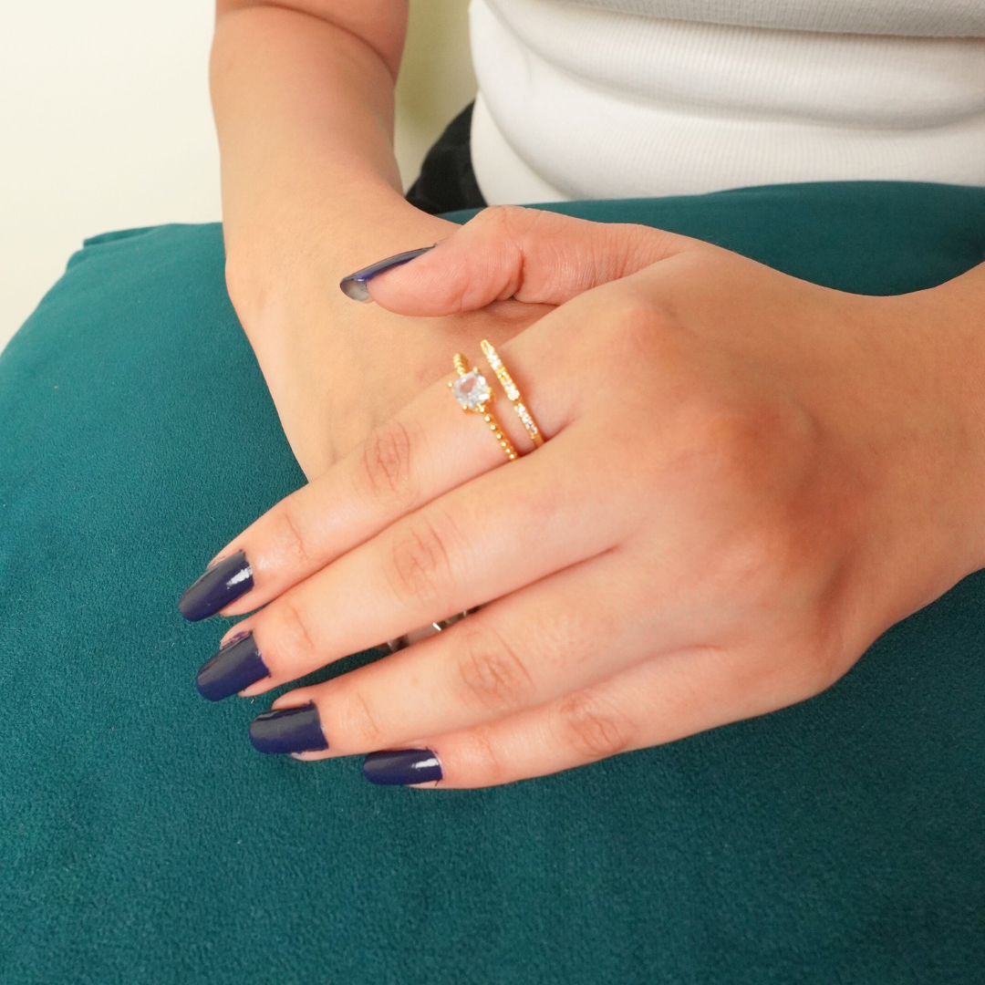 Golden Hour Stacking Ring|Adjustable