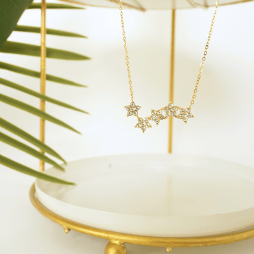 Daisy Drift Floral Necklace – 18K Gold Plated | Ashara Jewels