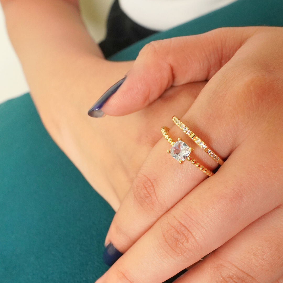 Golden Hour Stacking Ring|Adjustable