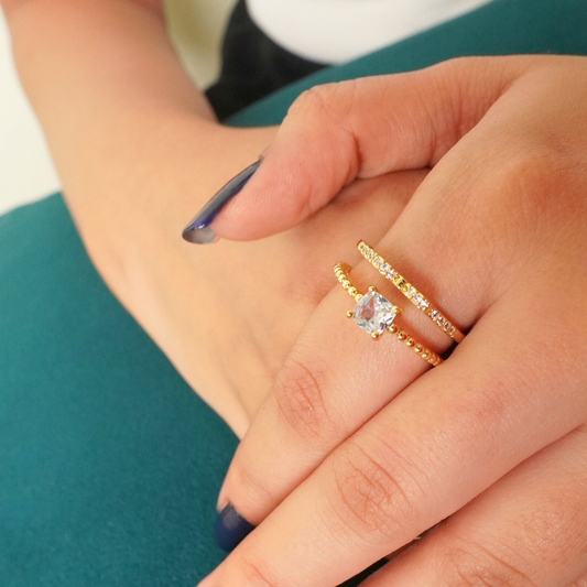 Golden Hour Stacking Ring|Adjustable