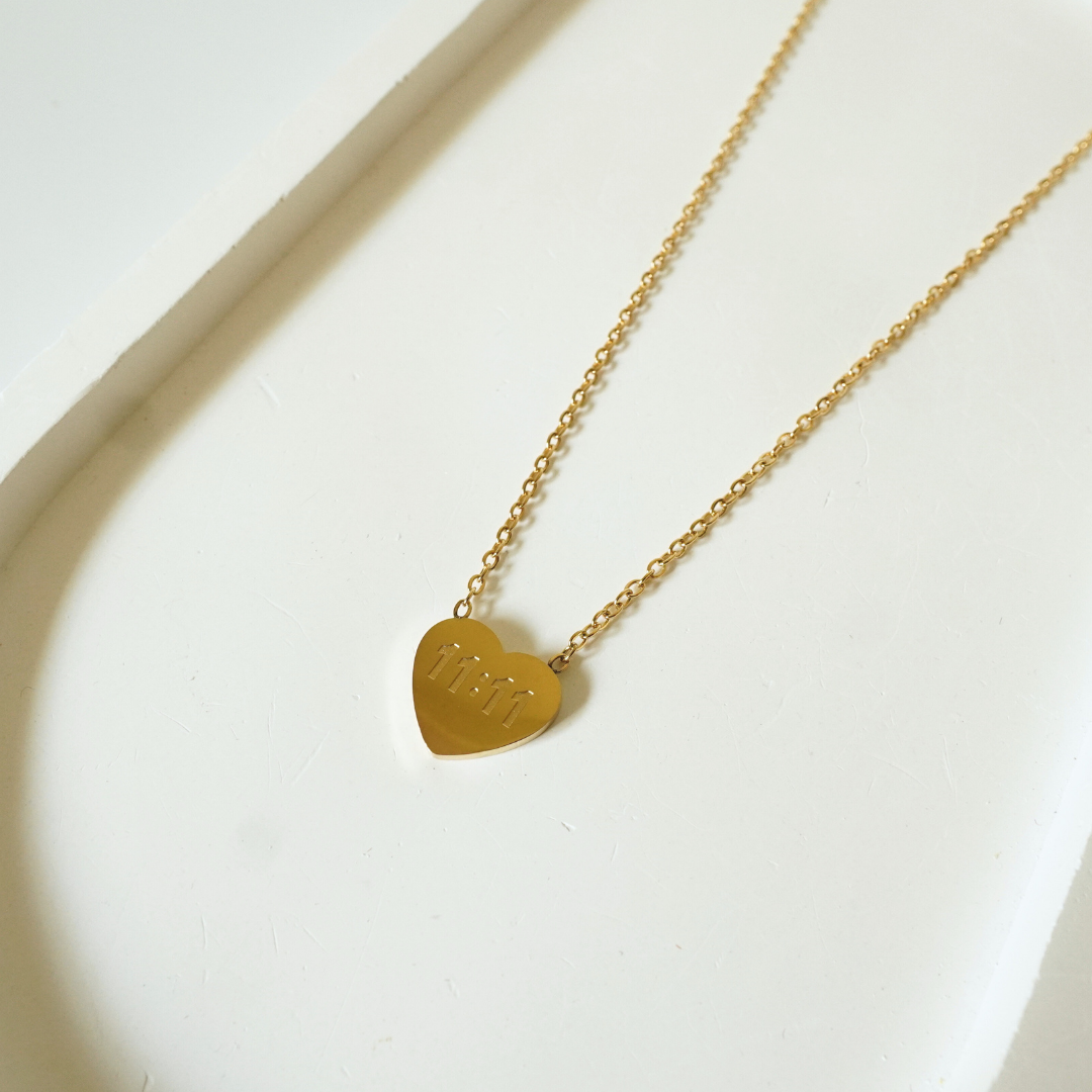 Ashara 11:11 Heart Necklace