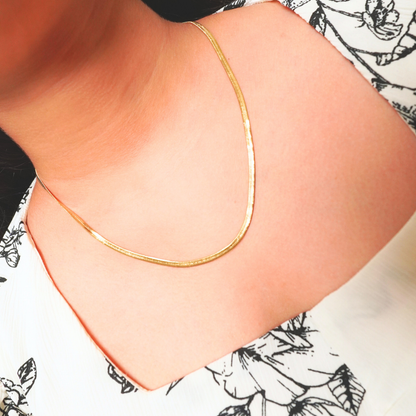 Ashara Sleek Snake Chain Necklace