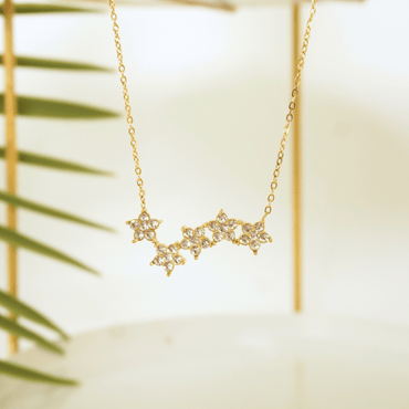 Daisy Drift Floral Necklace – 18K Gold Plated | Ashara Jewels