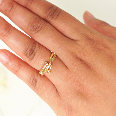 Ashara Stellar Crossover Ring | Adjustable