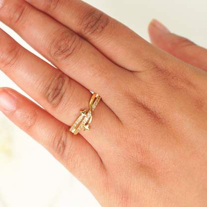 Ashara Stellar Crossover Ring | Adjustable