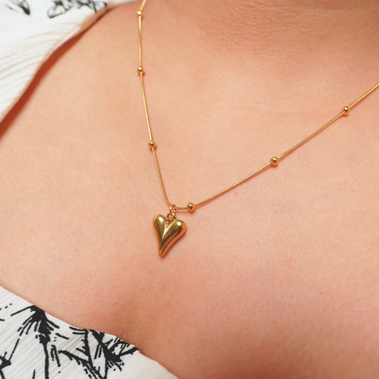 Ashara Golden Heartbeat Necklace