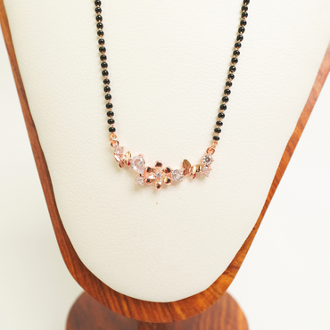 Ashara Gleam Vine Mangalsutra – 18K Rose Gold Plated, Anti-Tarnish