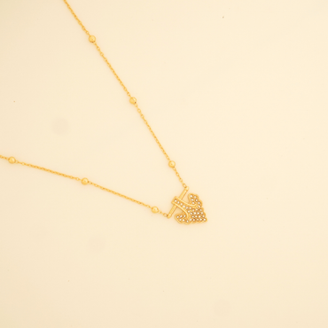 Ashara Heart & Bold Pendant Necklace