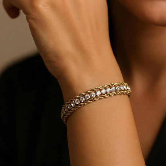 Celeste Tennis Chain Bracelet