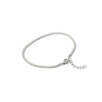 Luna Ice Tennis Bracelet – Silver Finish
