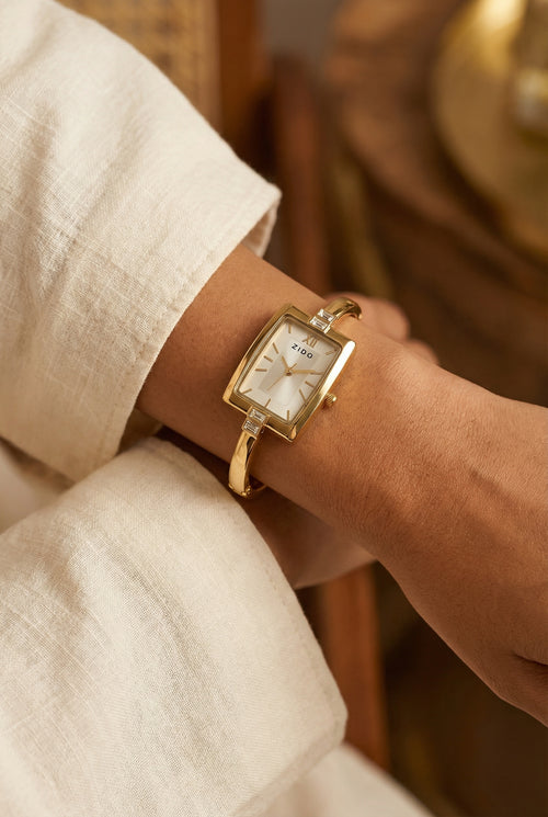 Aurielle Bracelet Watch – gold-plated stainless steel bracelet watch