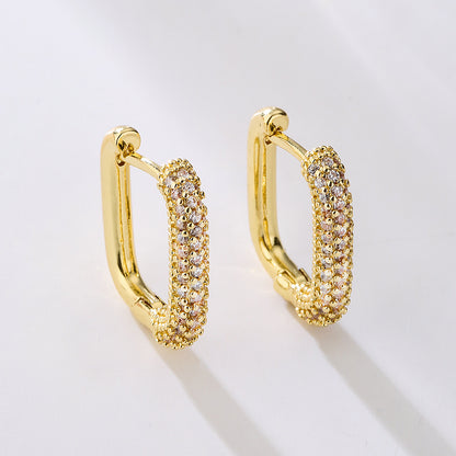 Ashara Luxe Spark Pavé Hoops