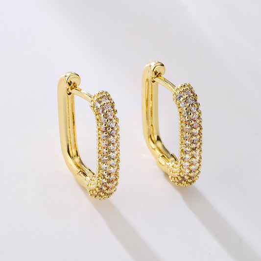 Ashara Luxe Spark Pavé Hoops