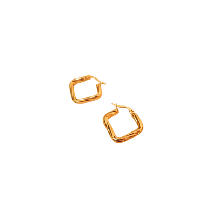 Ashara Glint Square Hoops