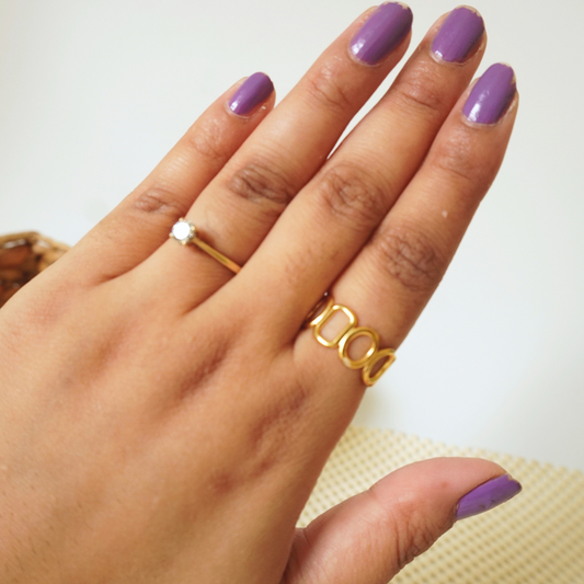 Ashara Geometric Charm Ring