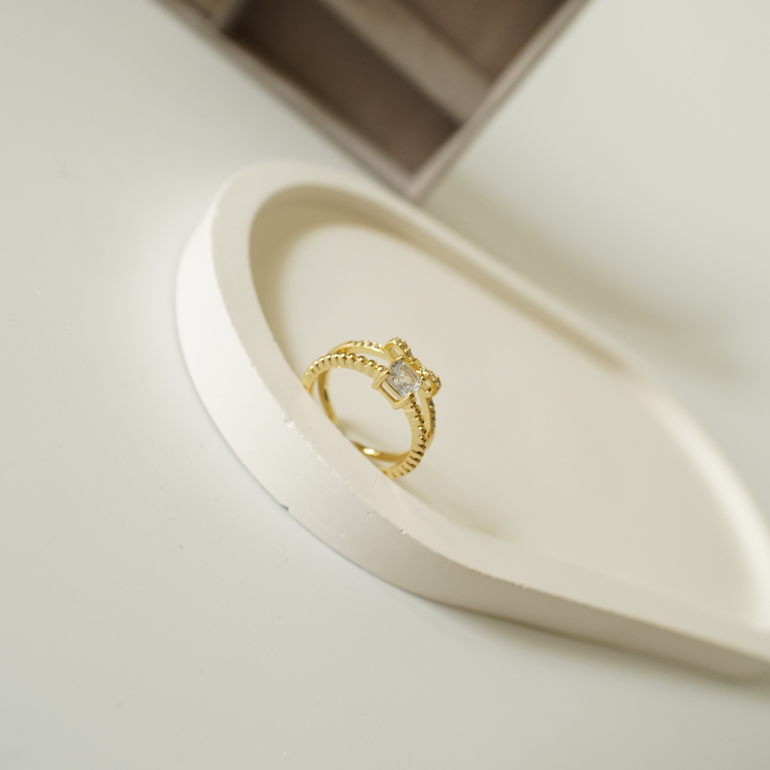 Golden Hour Stacking Ring|Adjustable