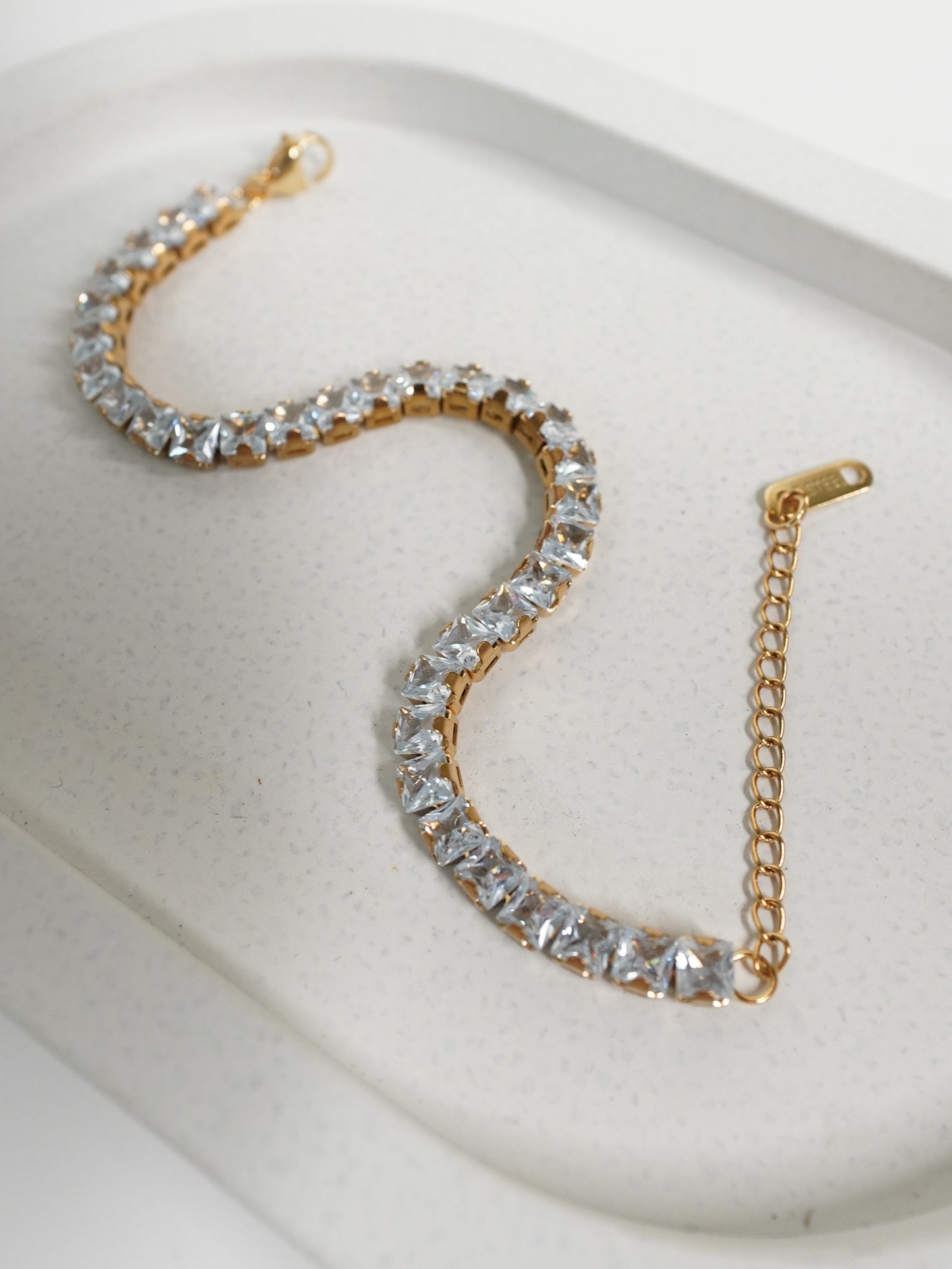 Aurora Square Tennis Bracelet