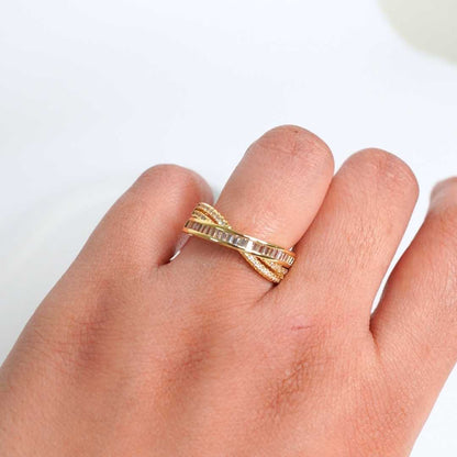 Lustre Bands Adjustable Gold-Plated Ring
