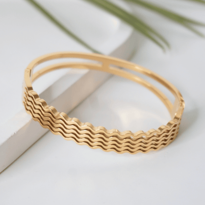 Eterna Wave Bangle Bracelet
