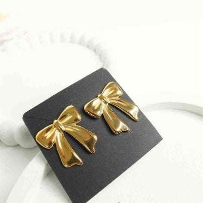 Amara Bow Gold Studs