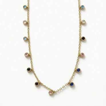 Navya Rainbow Charm Necklace