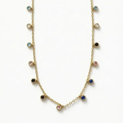 Navya Rainbow Charm Necklace