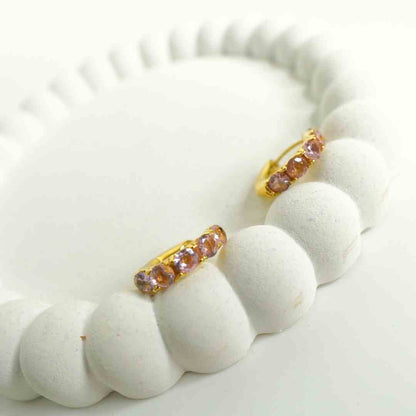 Rosé Glow Hoops
