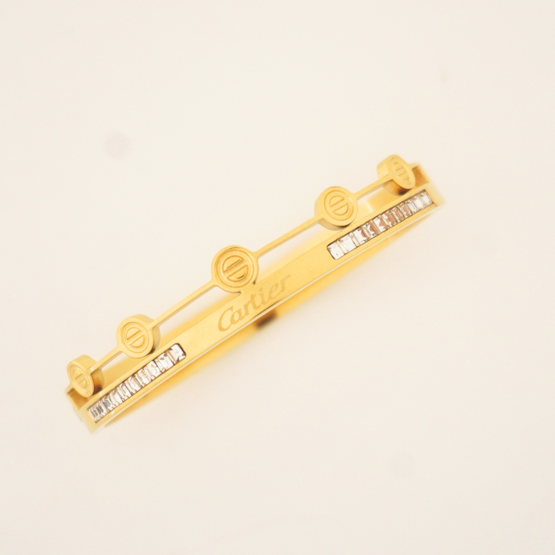 Carti Muse Dual-Band Gold Bracelet – Tiny Wrist