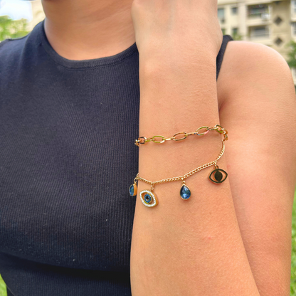 Ashara Evil Eye Charm Bracelet