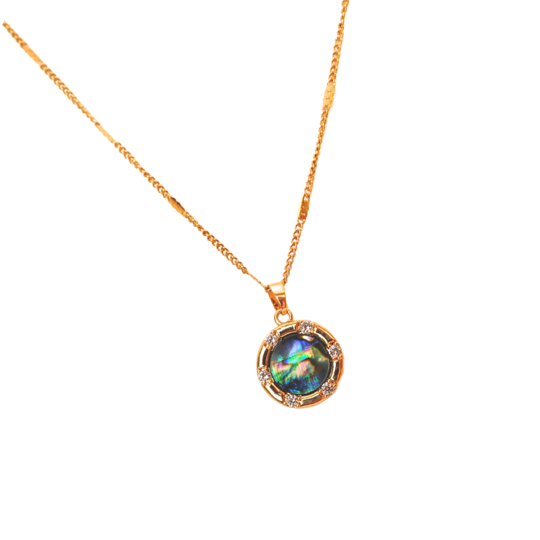 Moonlit Bloom Iridescent Necklace